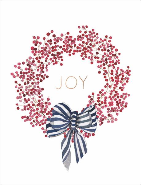 [EF-XC-0854] Card-Joy Berry Wreath