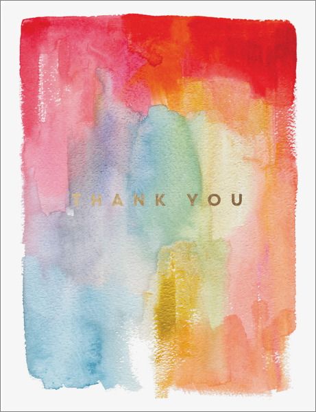 [EF-C-FL0146] Foil Card-Colourful Thanks