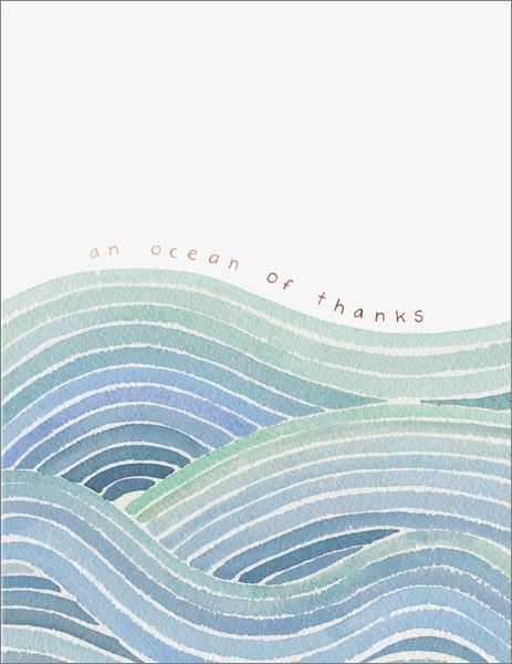 [EF-C-TY0408] Foil Card-Ocean Of Thanks