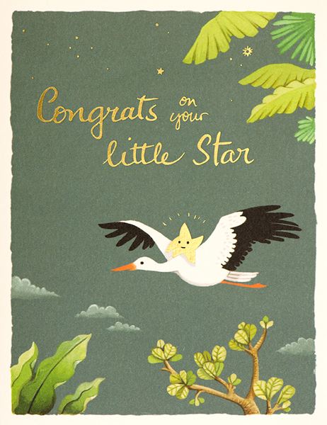 [JJ-C-017] Foil Card-Baby Star