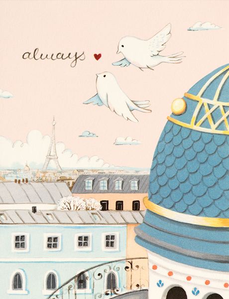 [JJ-C-046] Card-Always Paris Rooftops
