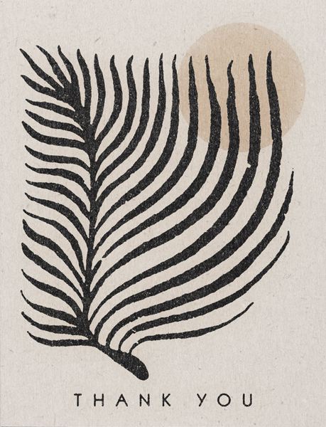 [RC-C-GEE2254] Card-Palm Thank you