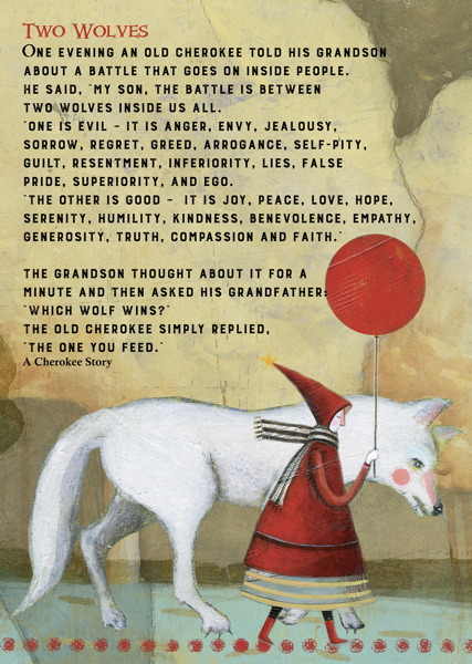 [SB-C-435] Card-Two Wolves