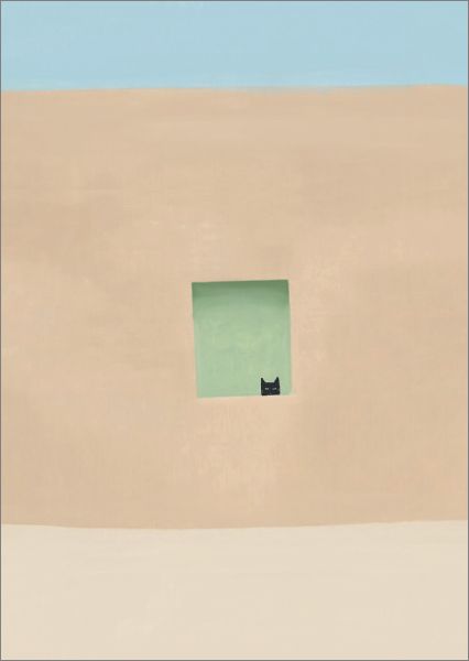 [NG-CC-GO038] Card-Georgia O’Cat Green Door