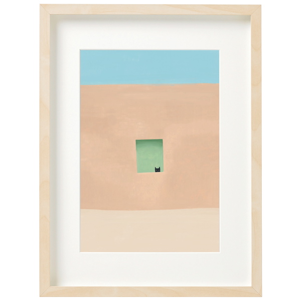[NG-LW-040] Art Print-Georgia O'Cat Green Door