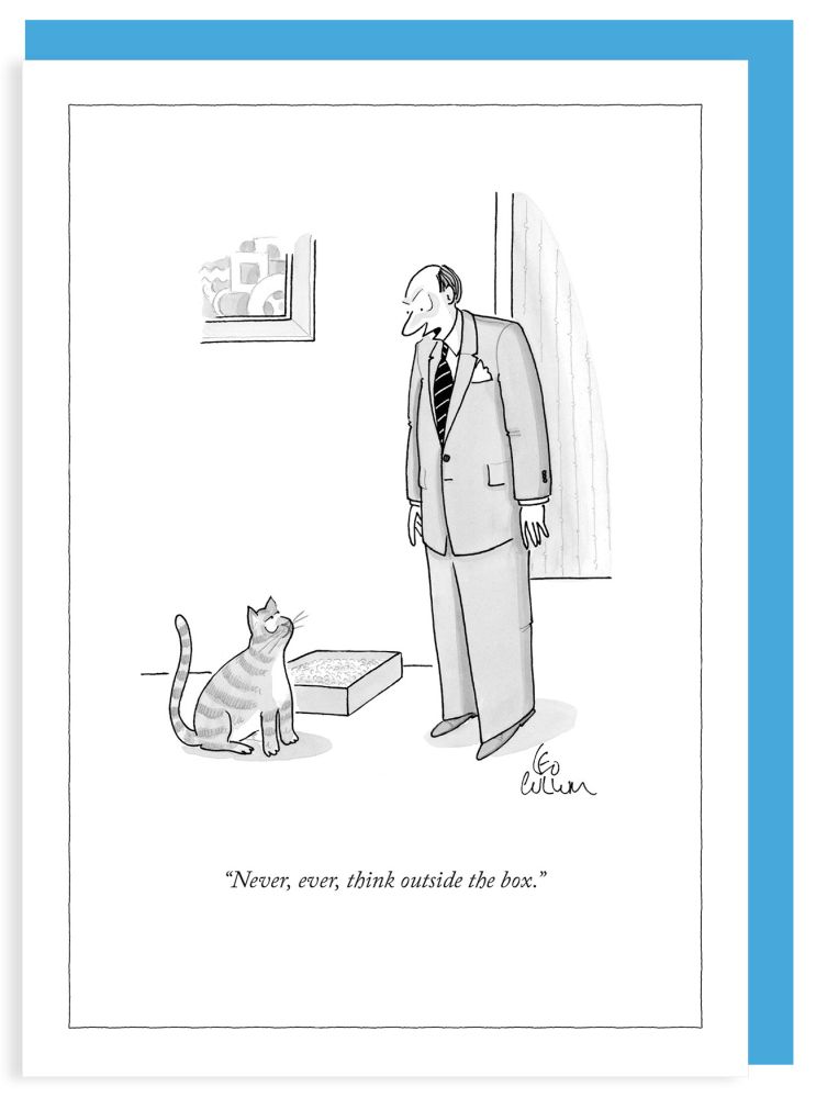 [NY-C-A001] Card-Never, Ever, Think Outside The Box