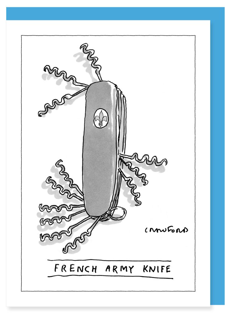 [NY-C-A192] Card-French Army Knife