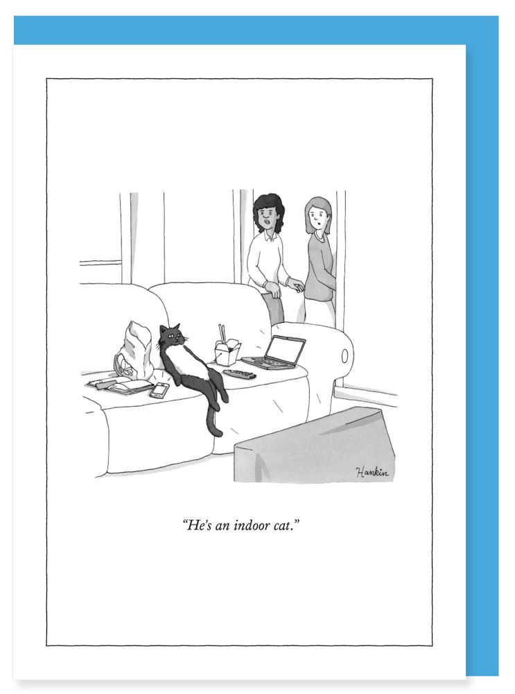 [NY-C-A264] Card-Indoor Cat