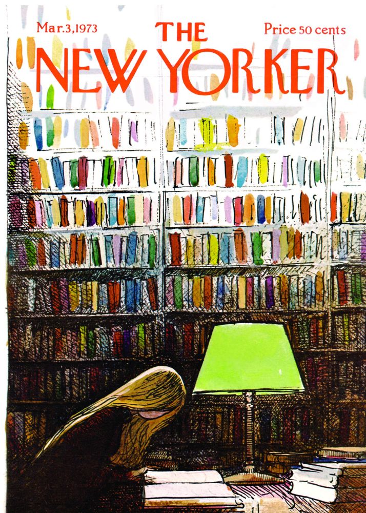 [NY-C-C126] Card-Late Night At The Library