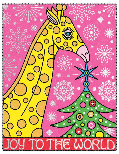 [RC-XC-NOL2295F] Foil Card-Giraffe Topper