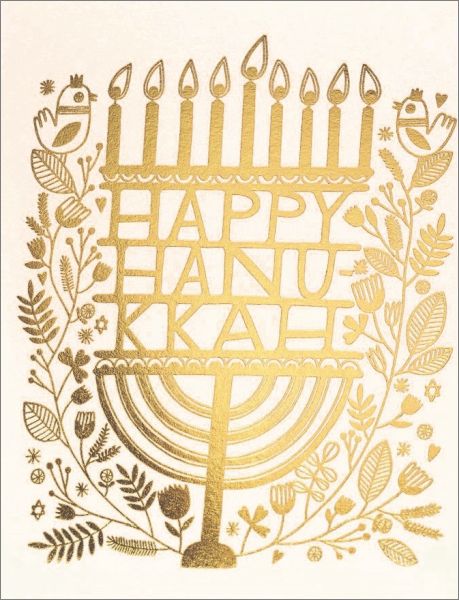 [RC-XC-AWE1620F] Foil Card-Hanukkah Candles
