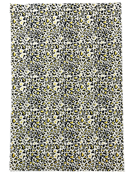 [GI-GSP611-01] Wrap-Leopard Print Black Gold on Natural