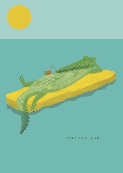 [HC-C-280] Card-Crocodile Dad