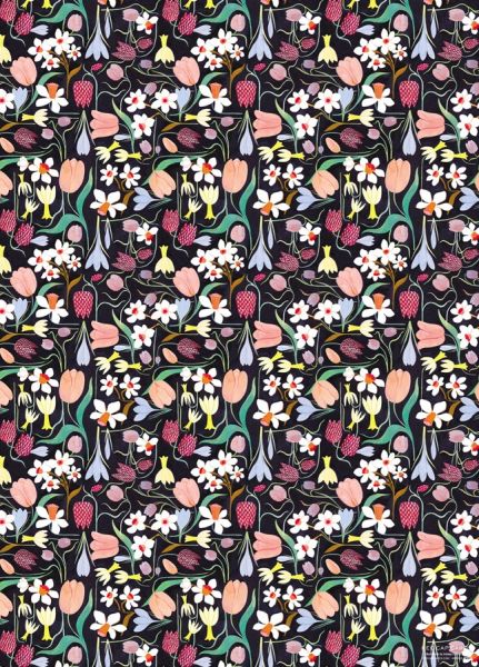 [RC-W-KGR2360] Wrap-Springtime Bulbs