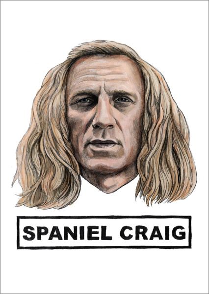 [QG-C-CP336] Card-Spaniel Craig