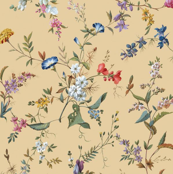 [MC-C-WK-VA014] Card-Floral On Gold