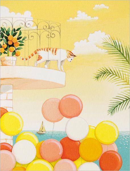 [JJ-C-064] Card-Cat on Balcony