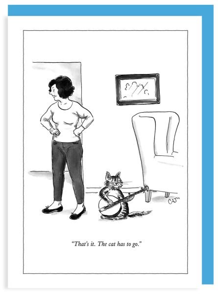 [NY-C-A389] Card-The Cat Has To Go