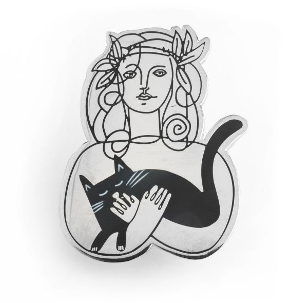 [NG-LP-PP020] Luxury Enamel Pin-Picatso Cat Lady