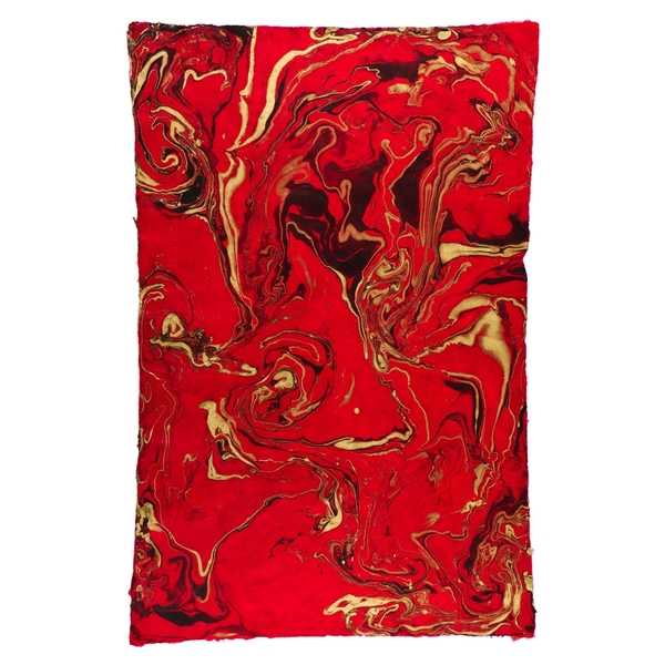 [GI-GSM170-E] Wrap-Marble Gold/Black On Red