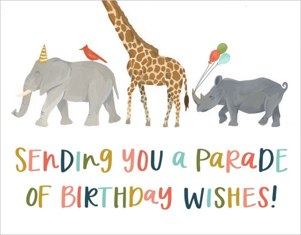 [OC-C-214167] Card-Birthday Parade