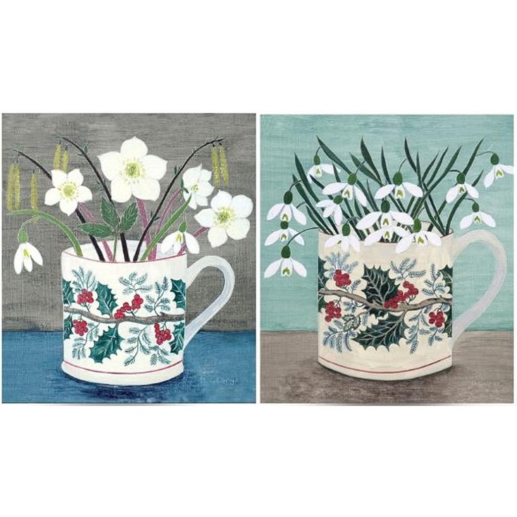 [CD-XCP-105-0] Card Pack of 6 (2 designs)-Debbie George