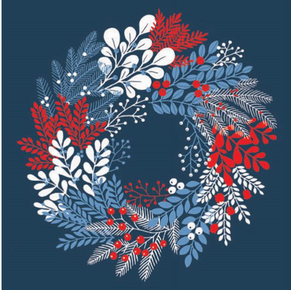 [CD-XCP-54-2] Card Pack of 6-Wreath