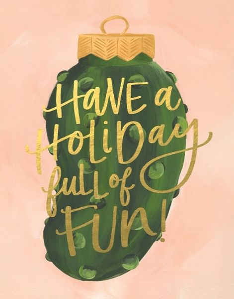[OC-XC-200748] Foil Card-Holiday Pickles