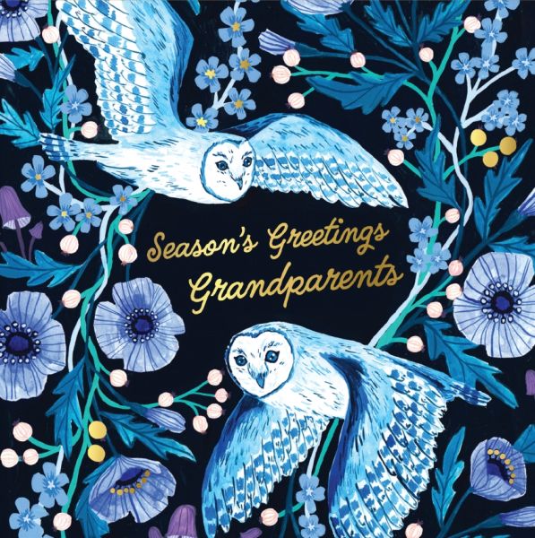 [OD-XC-PP6812-SQ] Foil Card-Seasons Greetings Grandparents