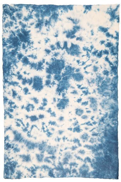 [GI-GSD0012] Wrap-Tie Dye Blue On Natural