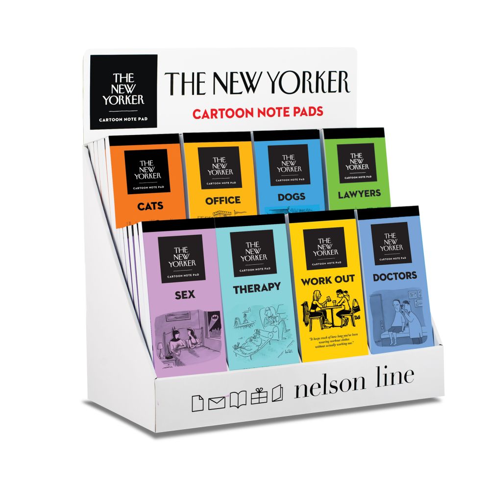 [NY-SN-NPA-DISPKIT] NY Cartoon Notepad Counter Display Kit