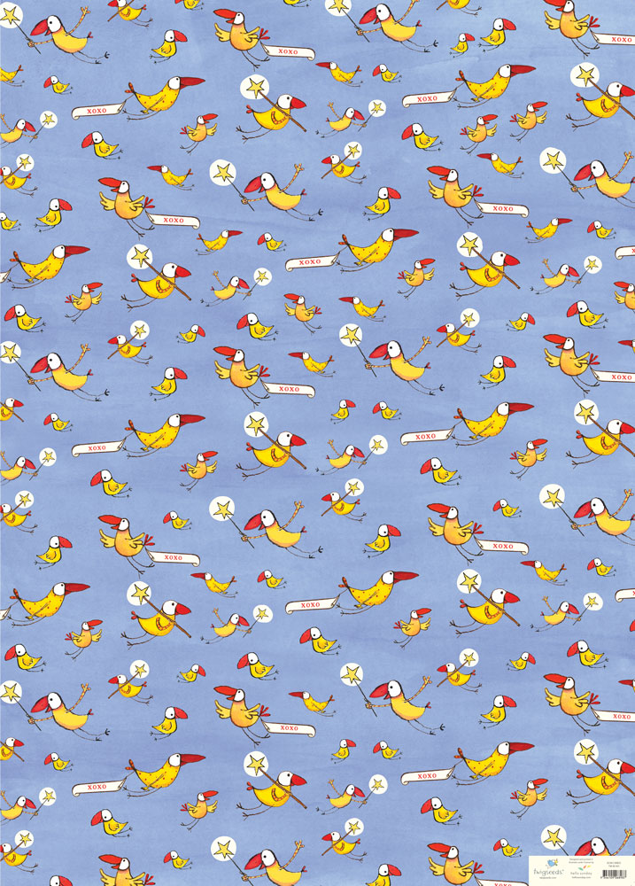 [TW-W-001] Wrap-XOXO Birds