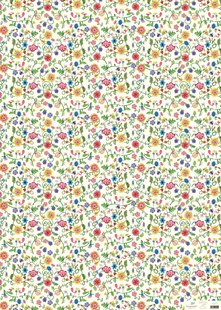 [TW-W-005] Wrap-Floral Birds