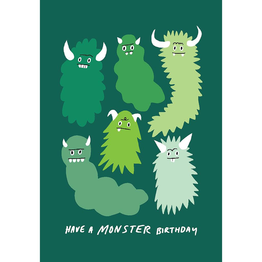 [BB-C-0160] Card-Monster Birthday