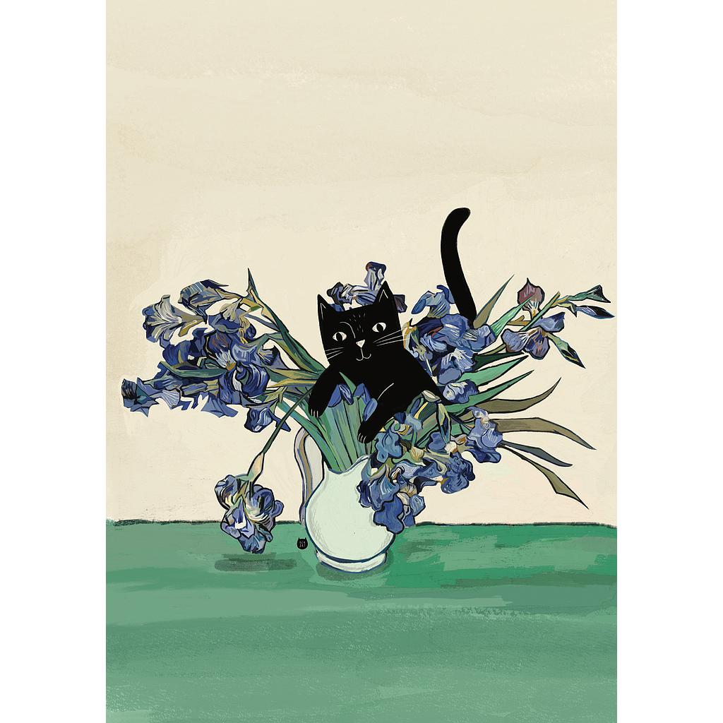 [NG-CC-VV060] Card-Vincat Irises