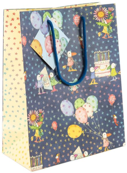 [TW-W-WBL002] Gift Bag Large-Happy Bird Day Party