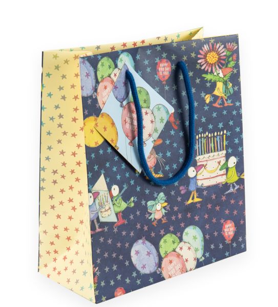 [TW-W-WBM002] Gift Bag Medium-Happy Bird Day Party