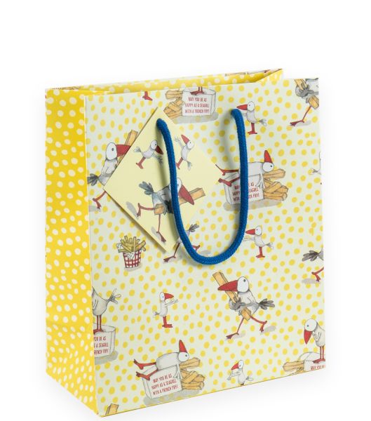 [TW-W-WBM003] Gift Bag Medium-Happy Seagulls