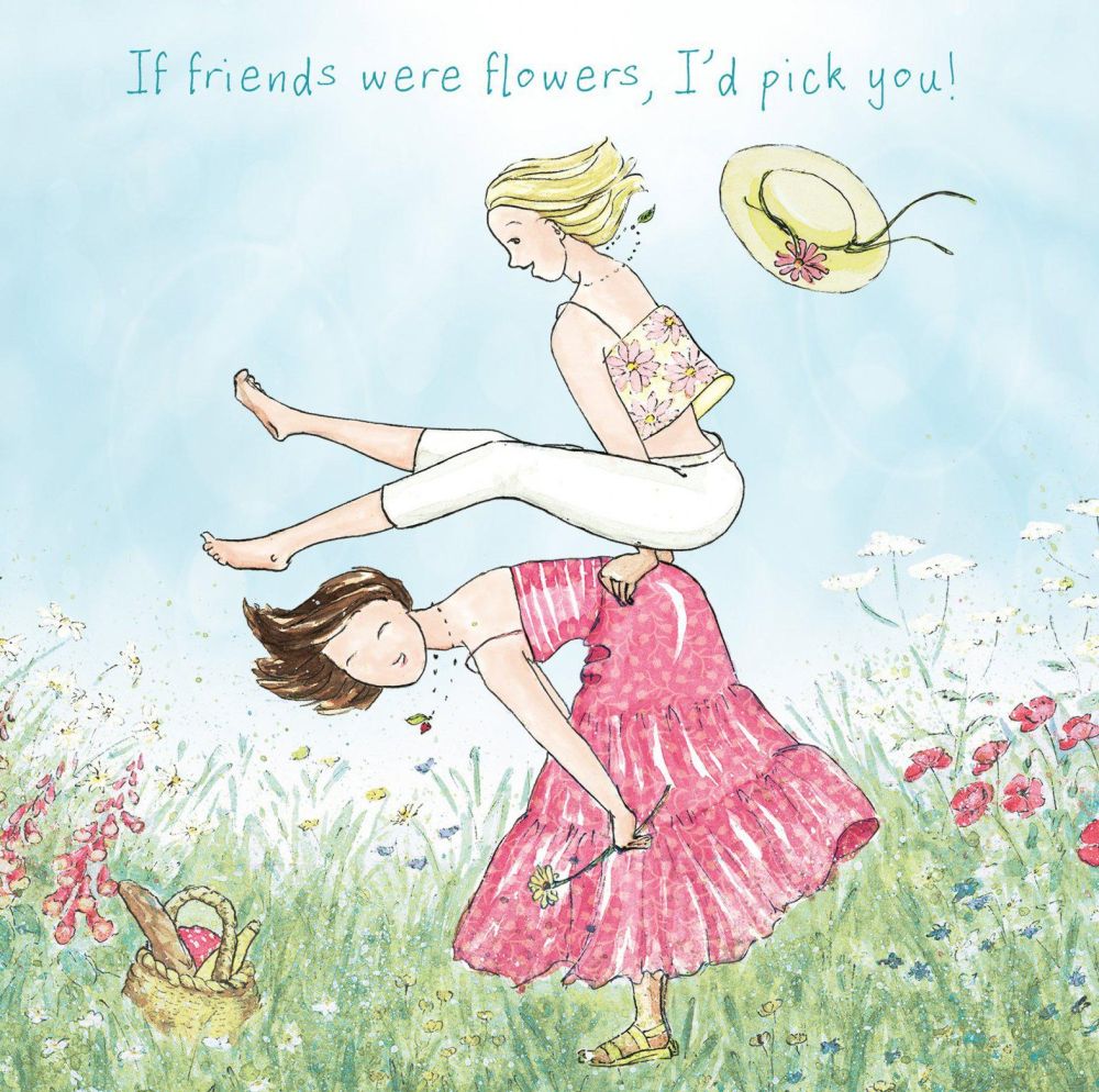 [AM-ATF1448] Card-If Friends Were Flowers