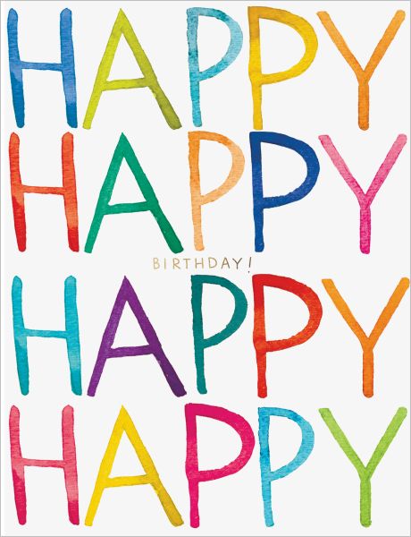 [EF-C-BD0238] Foil Card-Really Happy Birthday