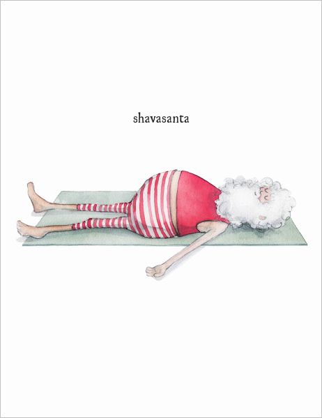 [EF-XC-0876] Card-Yoga Santa