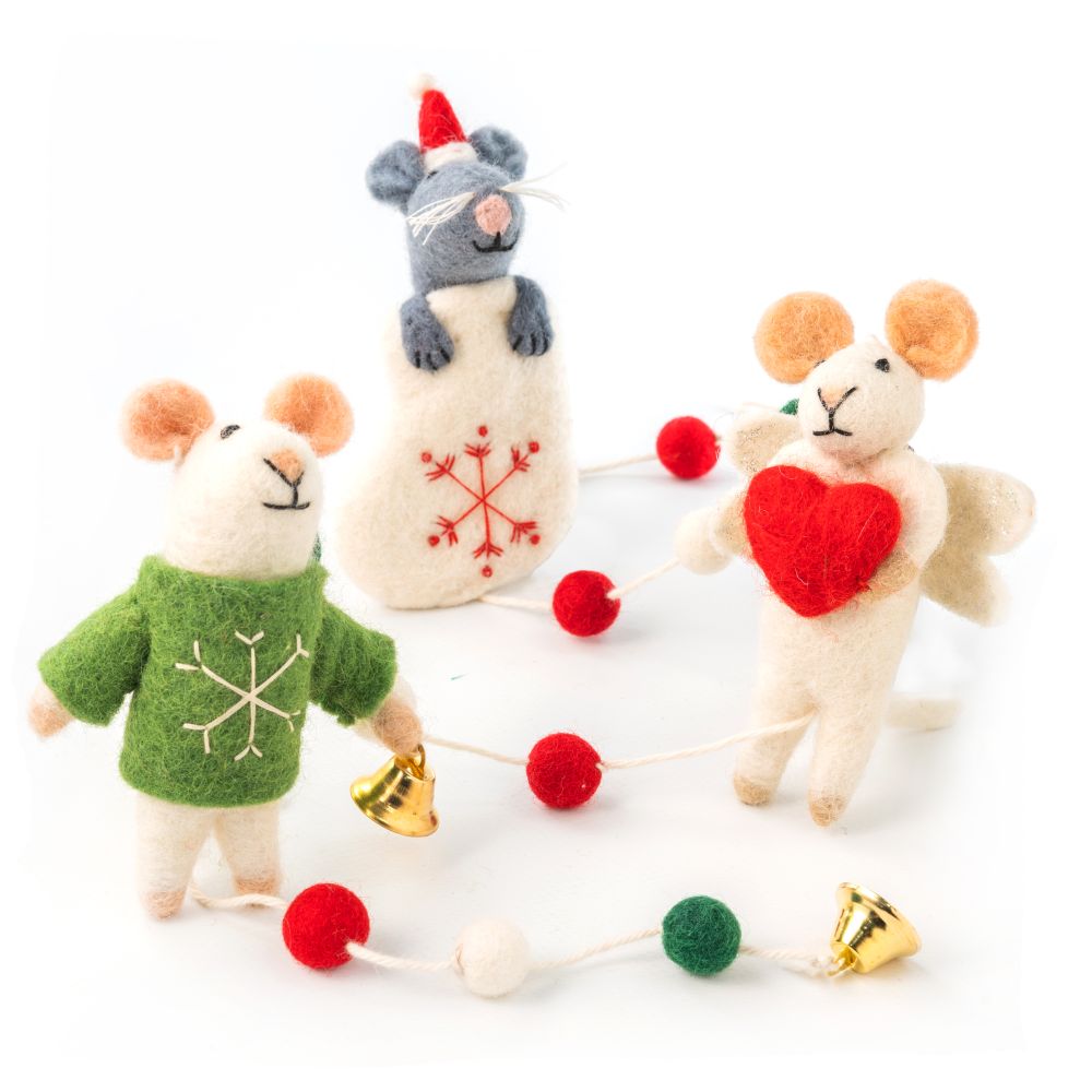 [GI-XD-MOMI004] Mobile-Felt Merry Mice