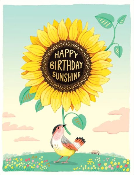 [JJ-C-140] Foil Card-Sunflower Birthday
