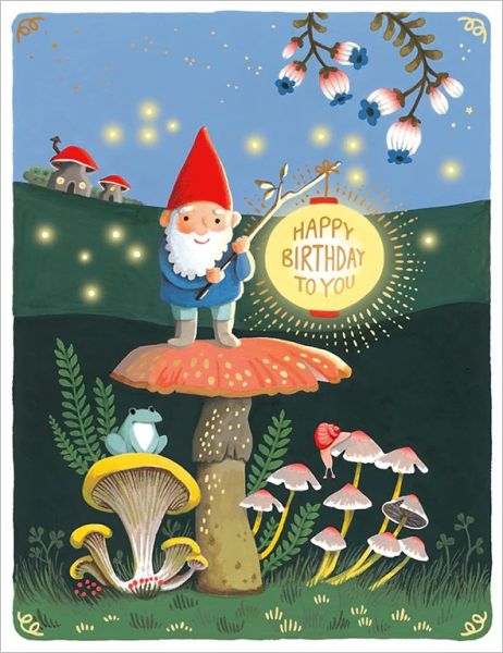 [JJ-C-148] Foil Card-Gnome Birthday