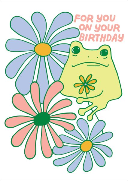 [GT-C-BD353] Card-Bday Frog