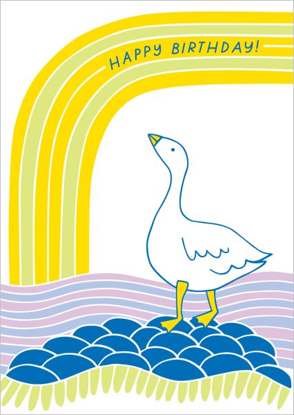 [GT-C-BD386] Card-Bday Goose