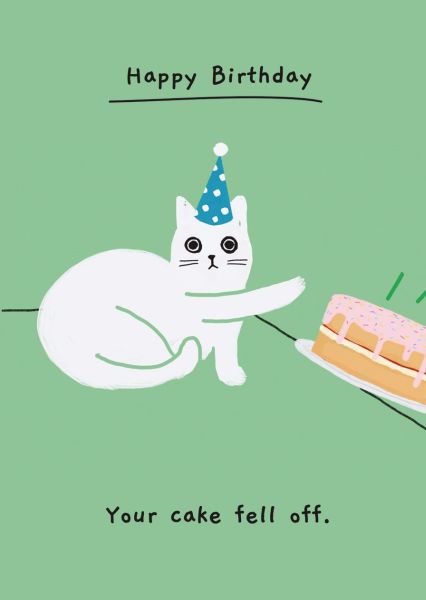 [OD-C-KTC8813] Card-Your Cake Fell Off