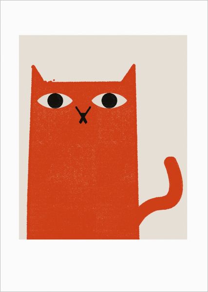[OD-C-CHL7435] Card-Ginger Cat