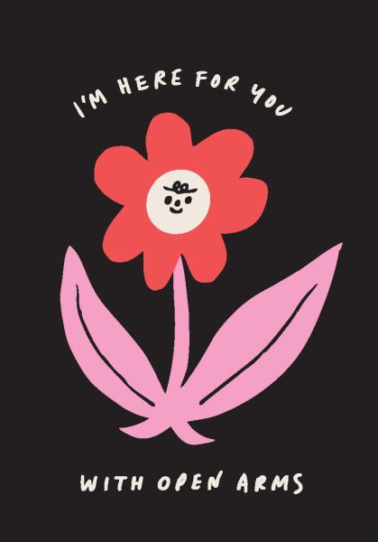 [BB-C-0526] Card-Here With Open Arms