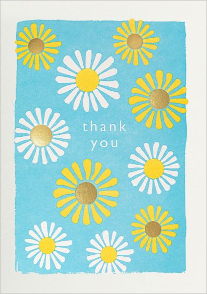 [AV-C-QP639] Card-Thank You Daisies